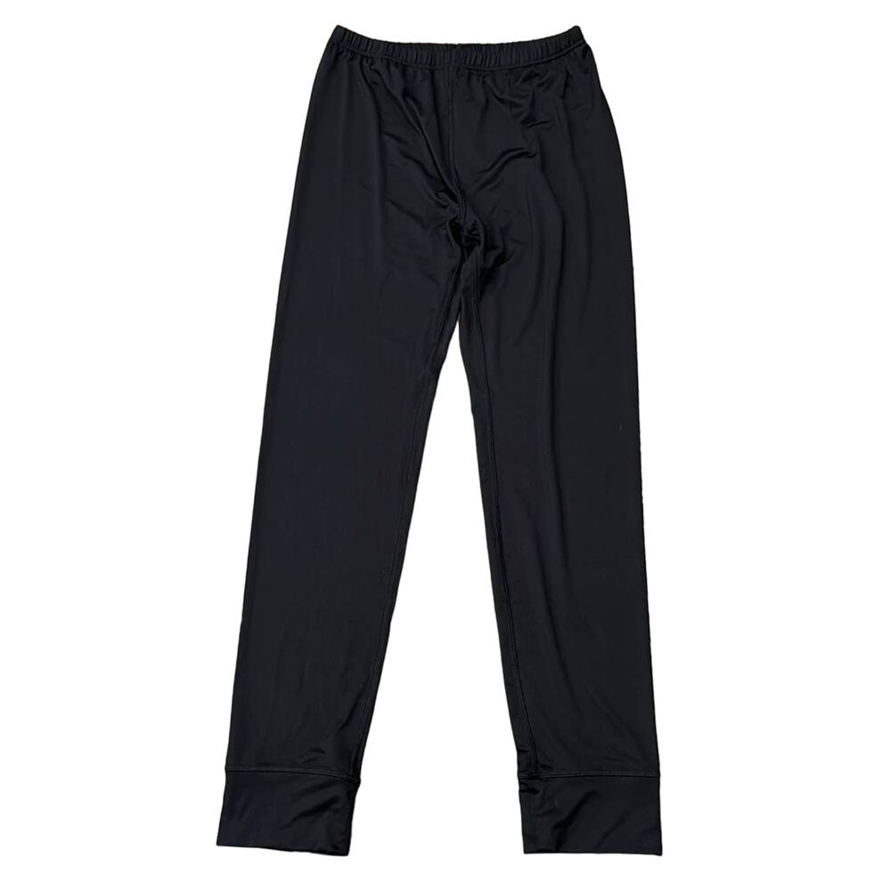 Lands' End Women's Base Layer Long Underwear Leggings Black Size XL